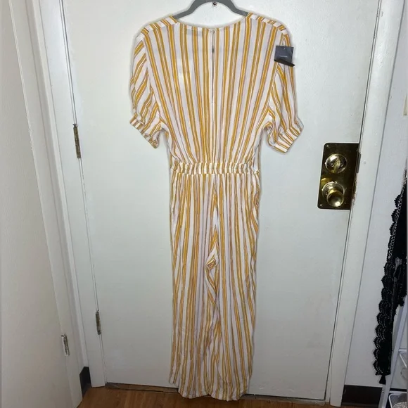 FAITHFUL the brand mattese jumpsuit azure strip sz XS - Picture 3 of 10